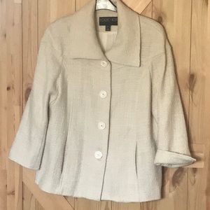 Tony Plus Collection cream coloured jacket